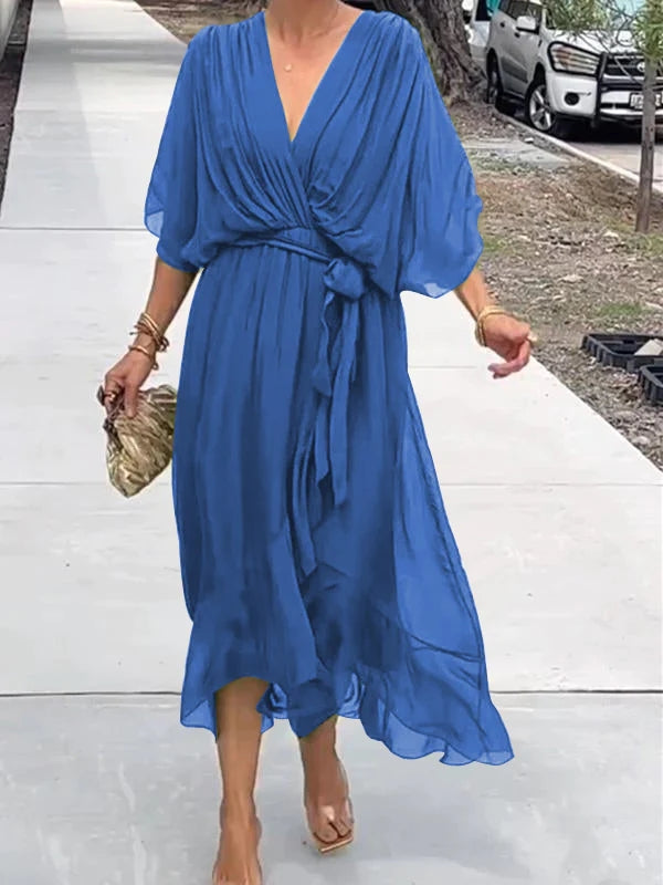 Eleganter Paulina Kaftan mit V-Ausschnitt für Damen