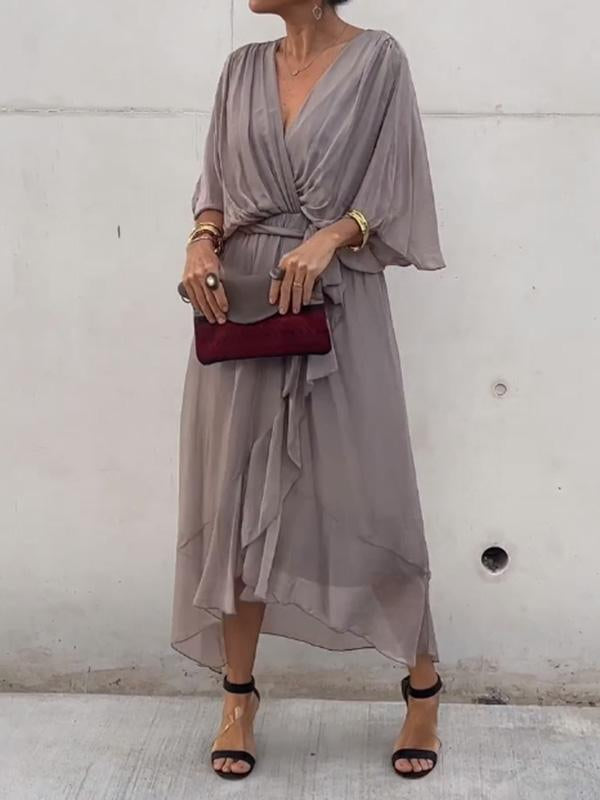 Eleganter Paulina Kaftan mit V-Ausschnitt für Damen