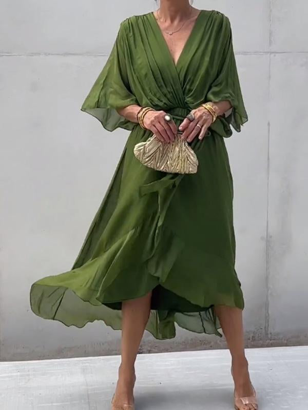 Eleganter Paulina Kaftan mit V-Ausschnitt für Damen