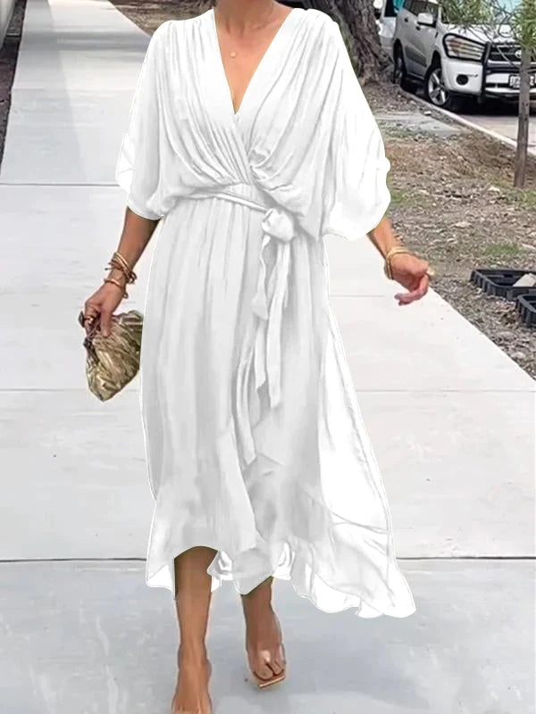 Eleganter Paulina Kaftan mit V-Ausschnitt für Damen