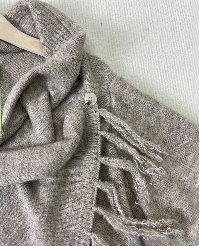 Kaison – Pullover mit Fransen und V-Ausschnitt
