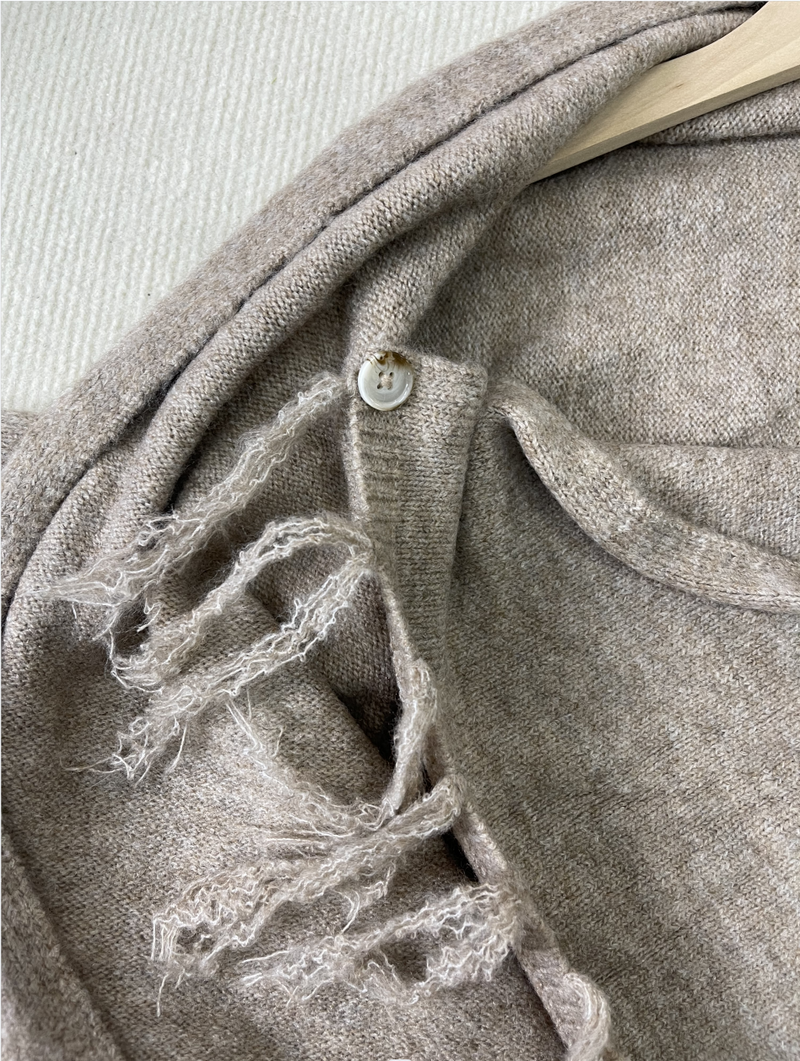 Kaison – Pullover mit Fransen und V-Ausschnitt
