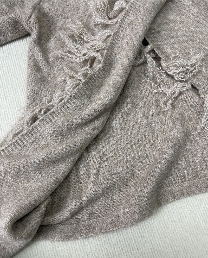 Kaison – Pullover mit Fransen und V-Ausschnitt