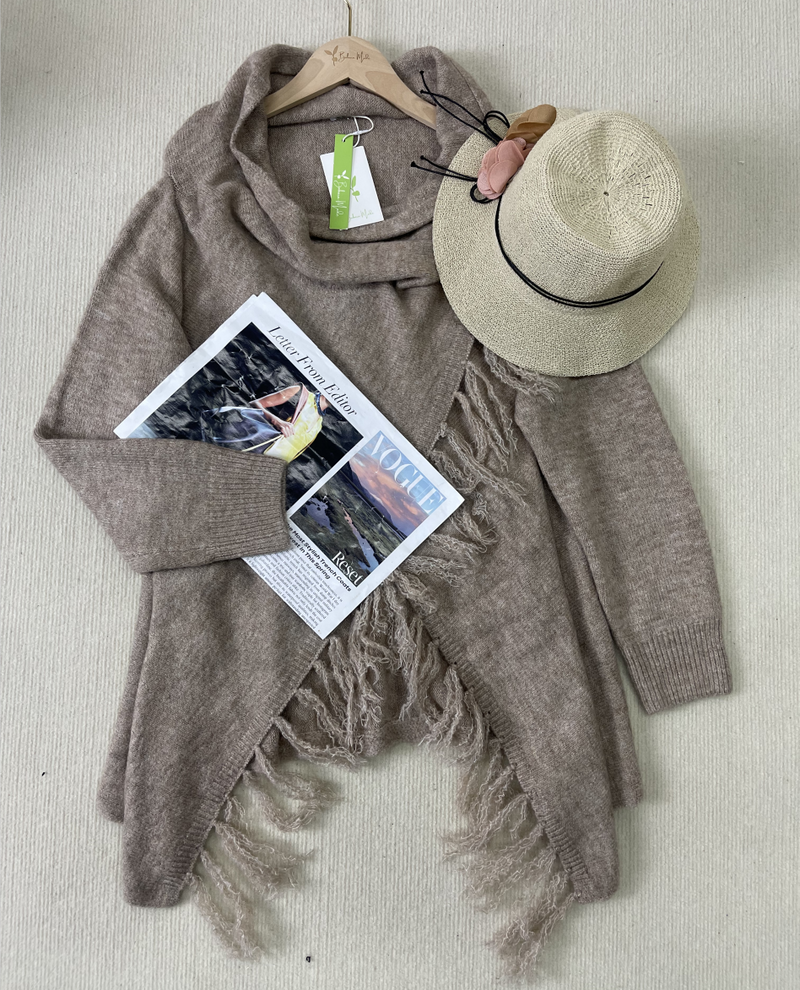 Kaison – Pullover mit Fransen und V-Ausschnitt