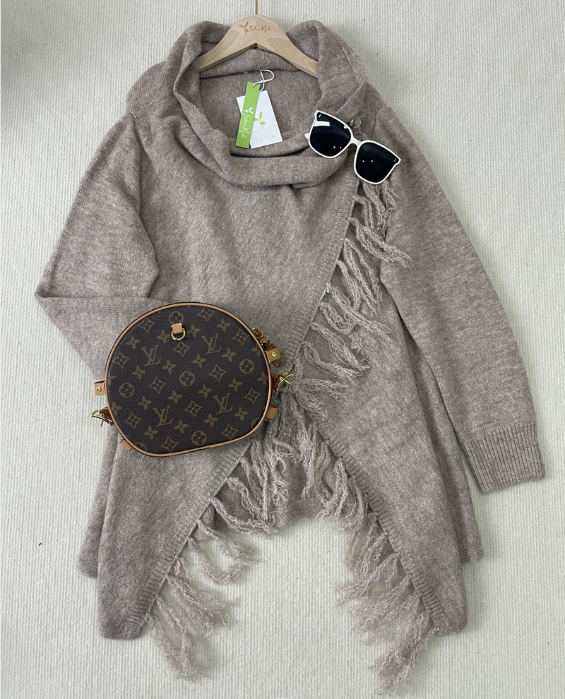 Kaison – Pullover mit Fransen und V-Ausschnitt