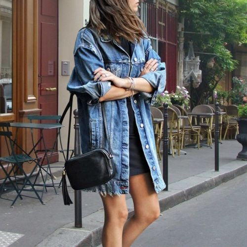 Klassische Button-Down-Damenjacke