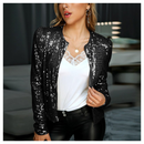 Kurze Damen-Partyjacke mit Reißverschluss