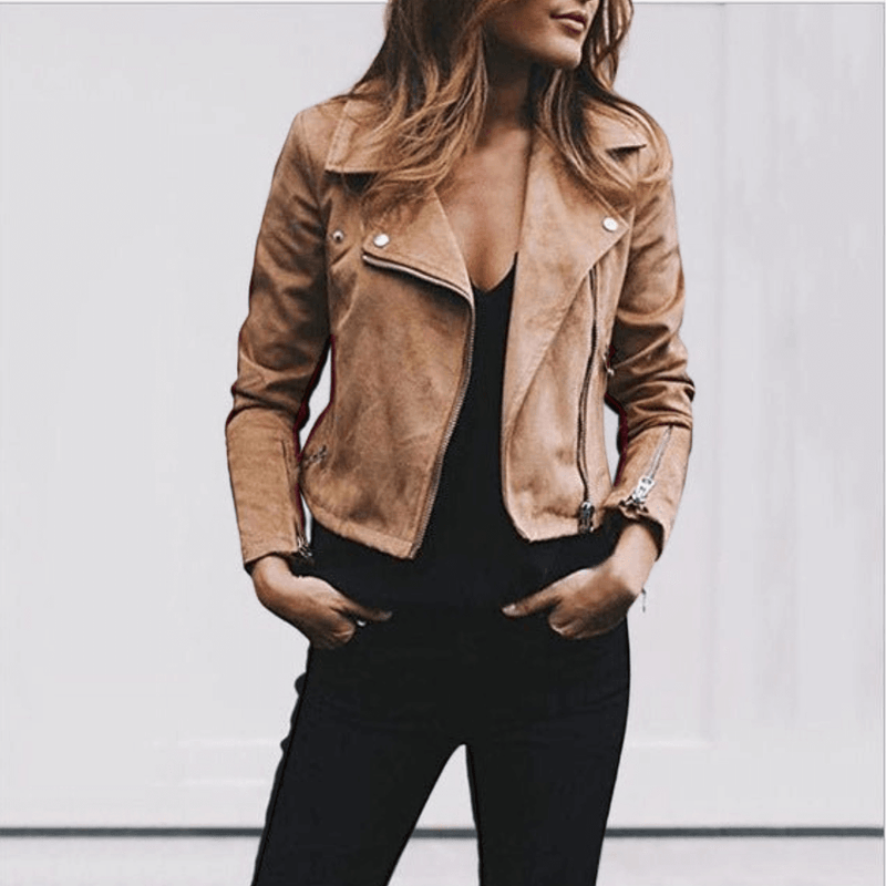 Kurze, warme Damen-Freizeitjacke