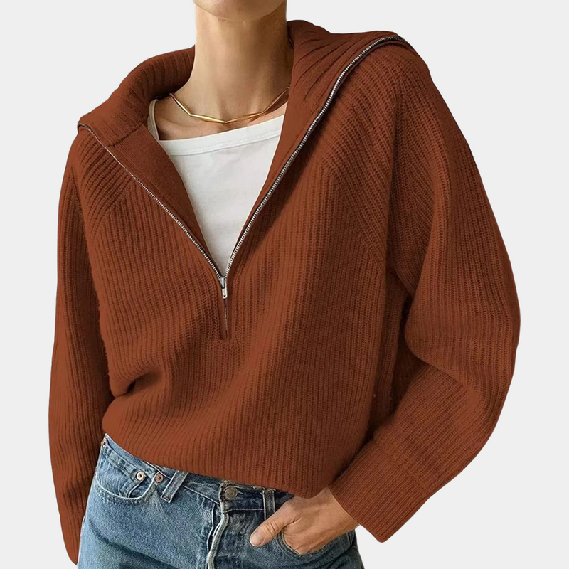 Kuscheliges Stricktop Für Damen Mit Elegantem Design