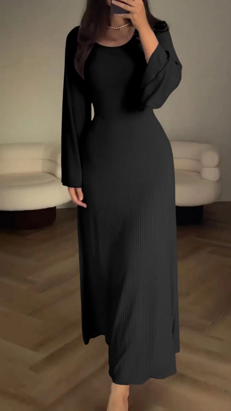 Elegantes Bodycon Maxikleid für besondere Anlässe tragen