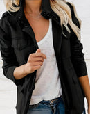 Lässige Damen-Übergangsjacke mit Taschen