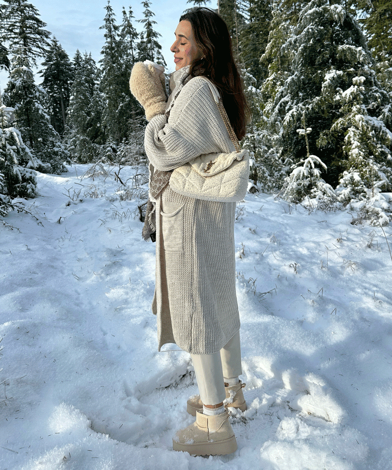 Bequeme und Leichte Lang Beige für dich Jacke