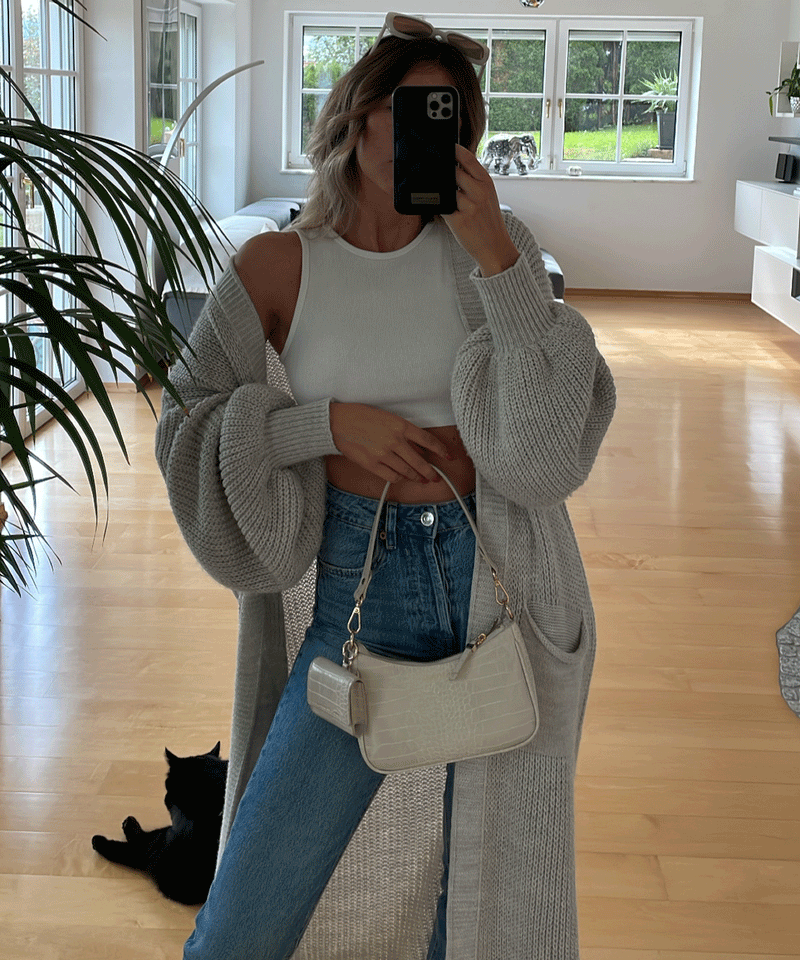 Bequeme und Leichte Lang Beige für dich Jacke
