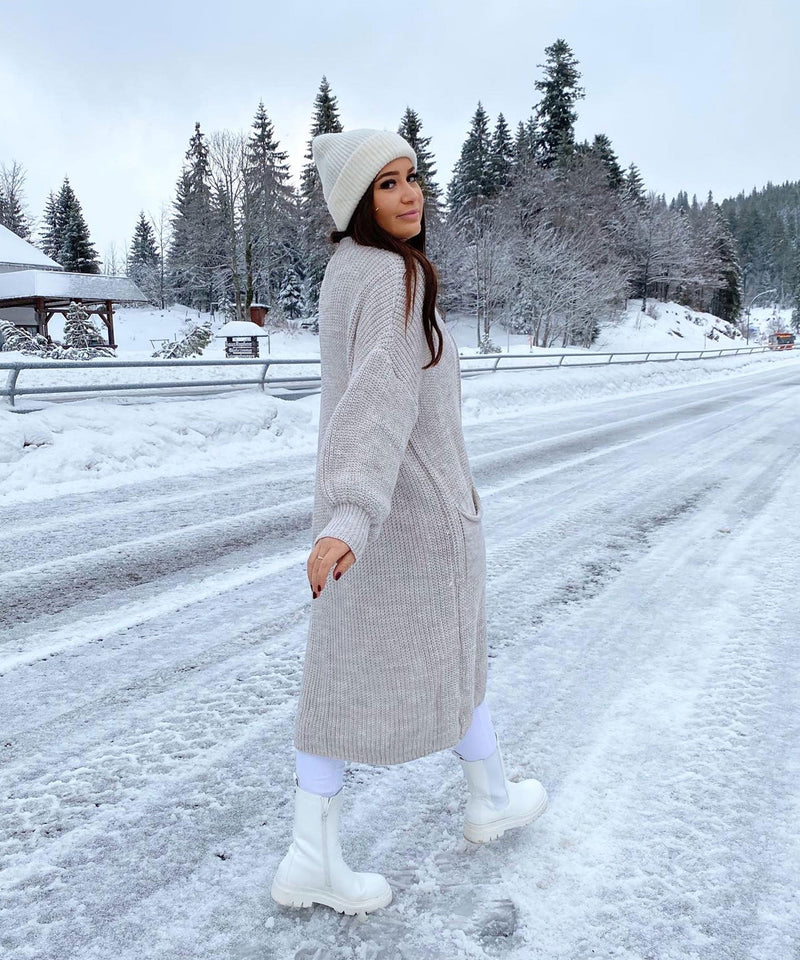Bequeme und Leichte Lang Beige für dich Jacke