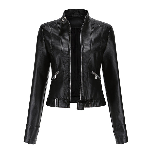 Mia Short Leather Jacket Damen - Stilvoll & Elegant