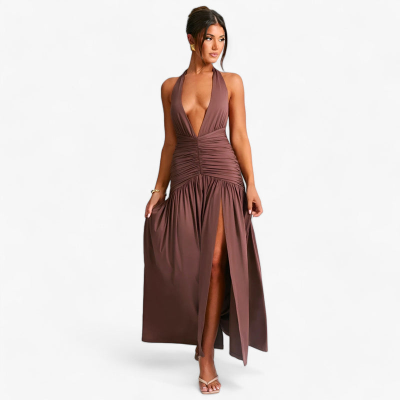 Elegantes Amalia - Langes Trägerkleid mit perfekter Passform