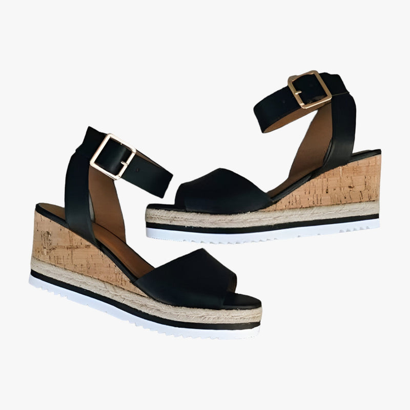 Bequeme und Leichte Vegane Leder-Keilsandalen für dich