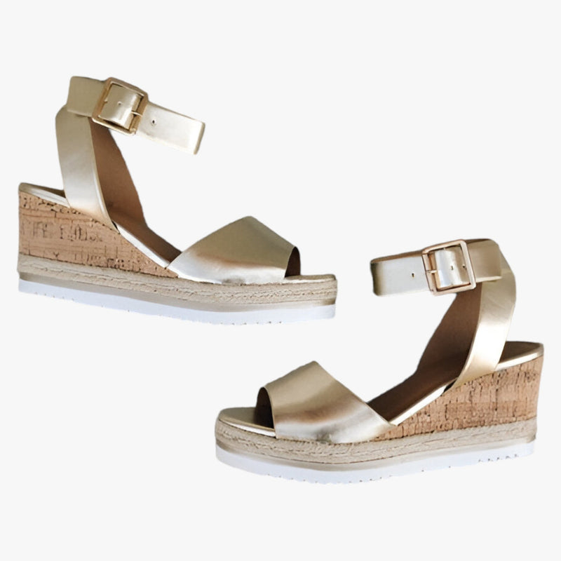 Bequeme und Leichte Vegane Leder-Keilsandalen für dich