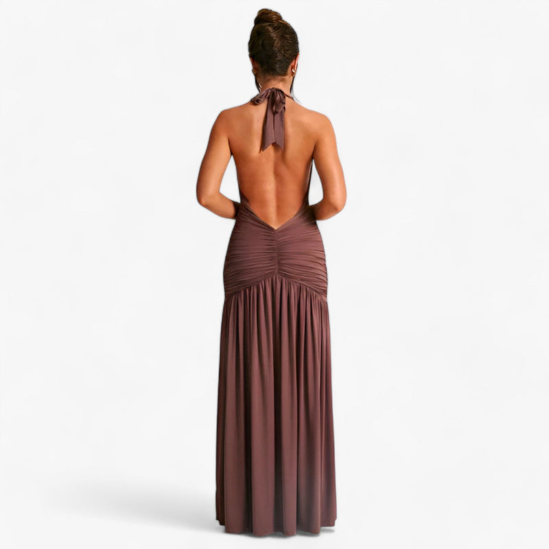 Elegantes Amalia - Langes Trägerkleid mit perfekter Passform