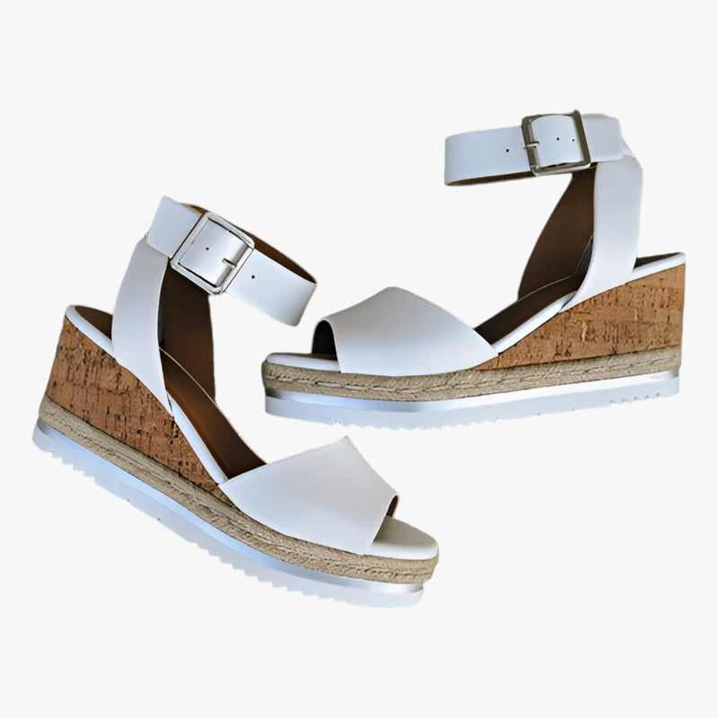 Bequeme und Leichte Vegane Leder-Keilsandalen für dich