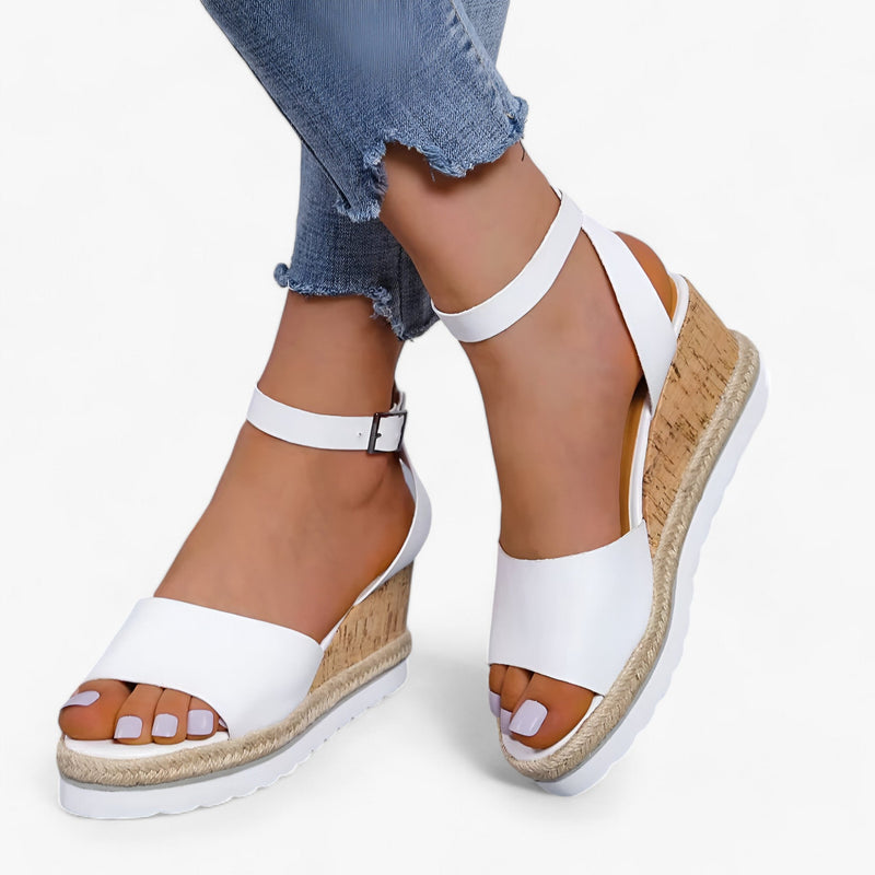 Bequeme und Leichte Vegane Leder-Keilsandalen für dich