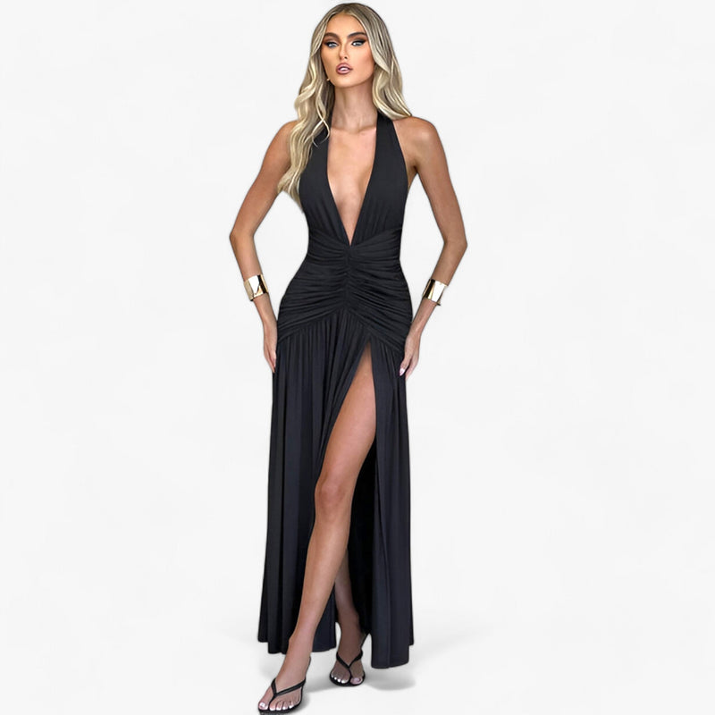 Elegantes Amalia - Langes Trägerkleid mit perfekter Passform