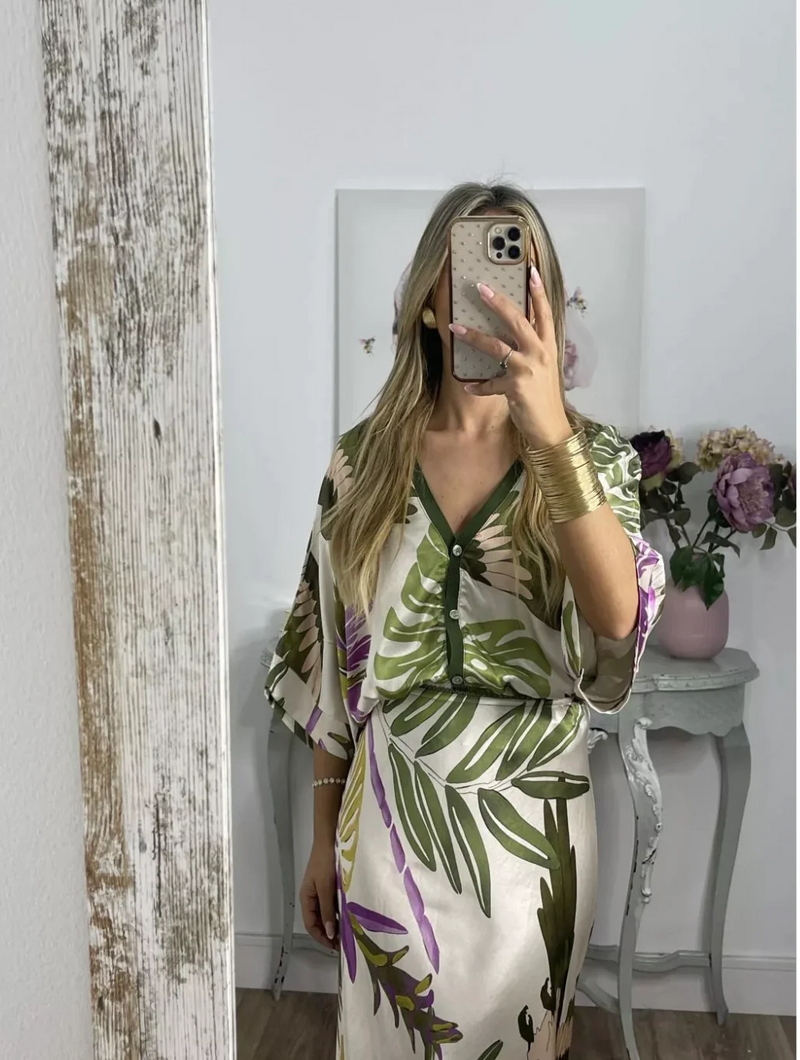 Bequemes Seidenkleid Set für dich - Elegant und Stylisch
