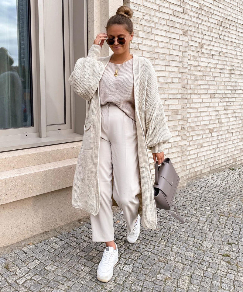 Bequeme und Leichte Lang Beige für dich Jacke