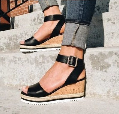 Sanfte Bequeme Elegante Keil Modische Komfort Sandalen