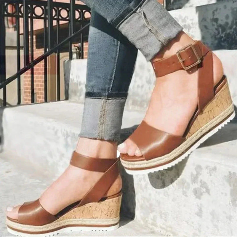 Sanfte Bequeme Elegante Keil Modische Komfort Sandalen