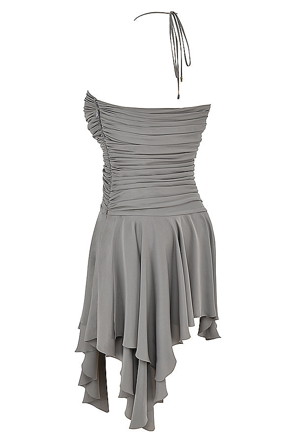 Elegantes Emma -Asymmetrisches Mini Kleid für besondere Anlässe