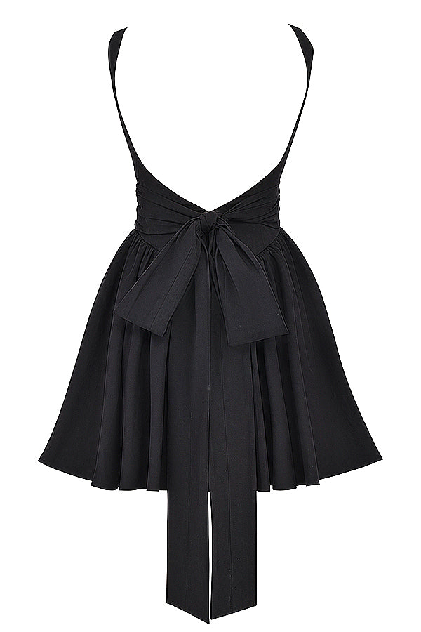 Elegantes Mini-Kleid Mit Schleife Für Feste Anlässe