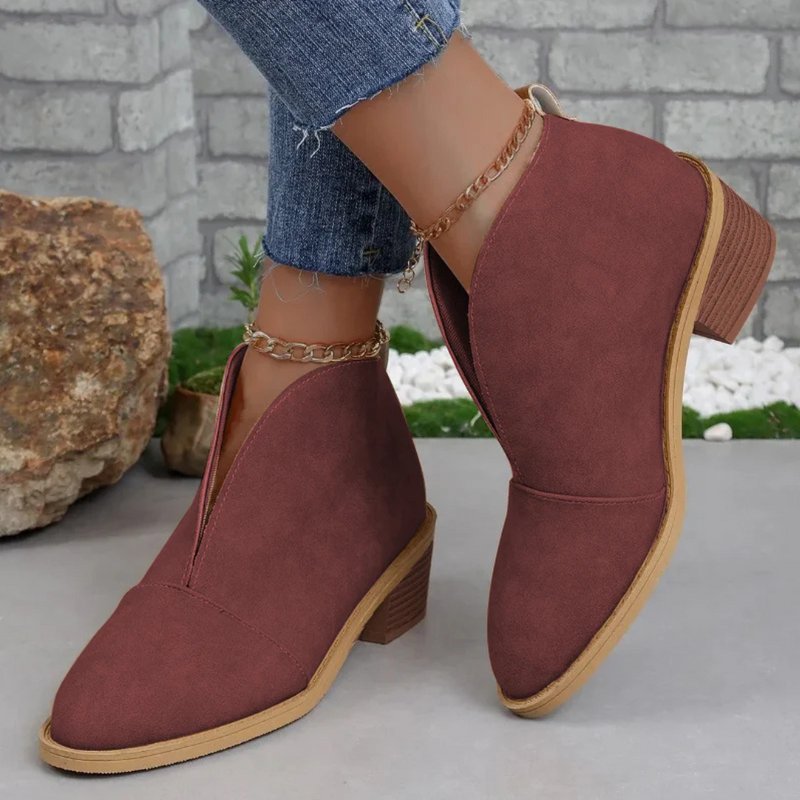 Schicke Bequeme Glitzernde Hochhackige Leder Damen Stiefel