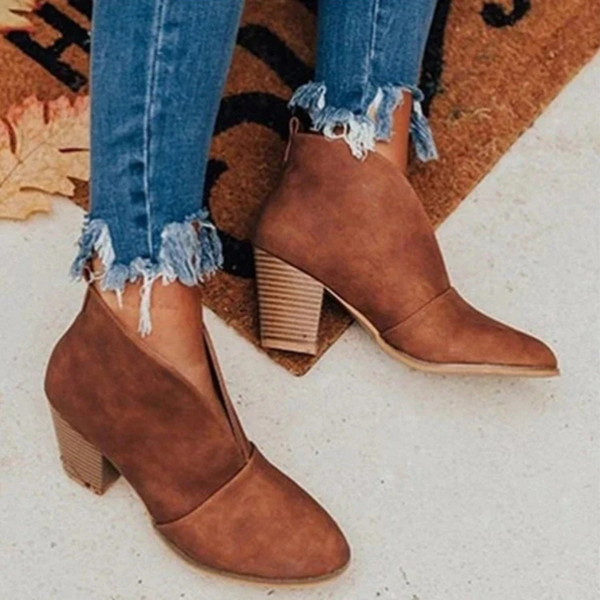 Schicke Bequeme Glitzernde Hochhackige Leder Damen Stiefel