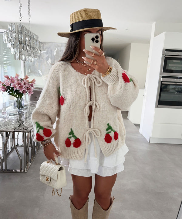 Warmes Fia Cherry Beige Für Dich Weiches Hoodie Für Kinder