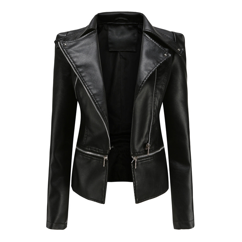 Stilvolle Damen Lederjacke aus hochwertigem Echtleder