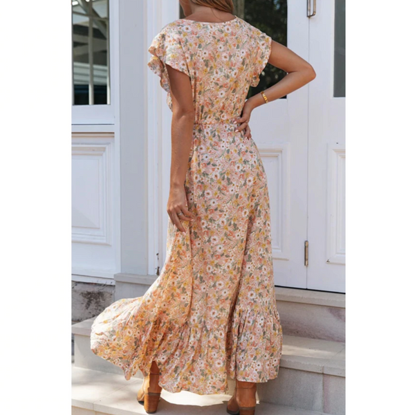 Elegantes Blumenmuster Maxikleid für warme Tage