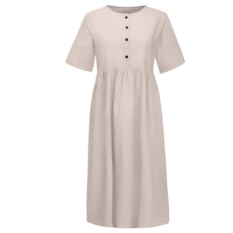 Warmes Knopfleiste für dich, Schickes Kleid für jeden Tag