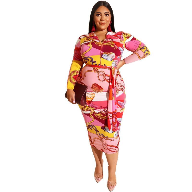 Weiches modernes Kleid mit tollen Mustern für dich