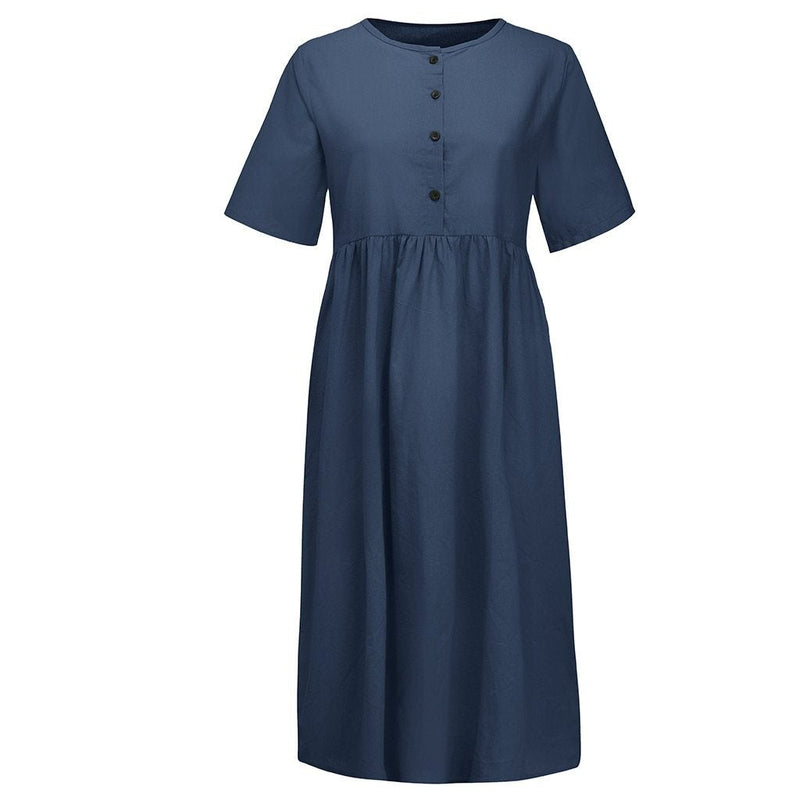 Warmes Knopfleiste für dich, Schickes Kleid für jeden Tag