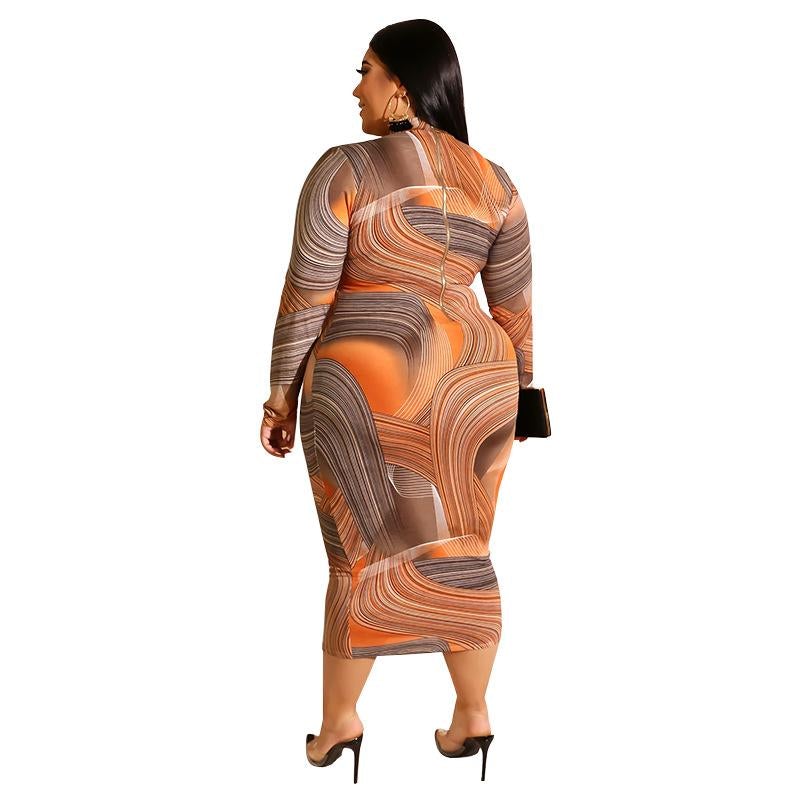 Weiches modernes Kleid mit tollen Mustern für dich