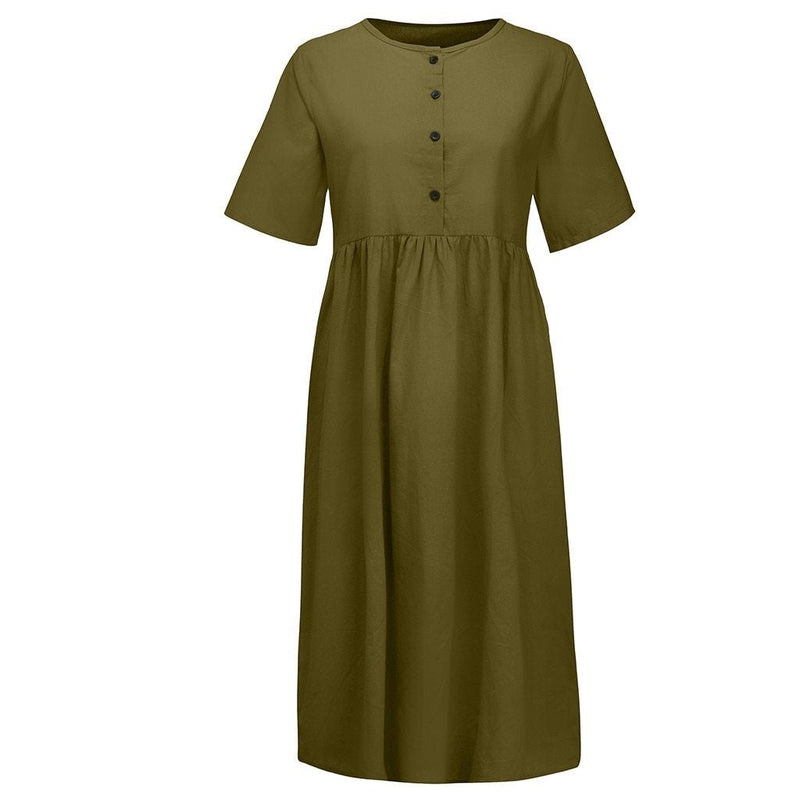 Warmes Knopfleiste für dich, Schickes Kleid für jeden Tag