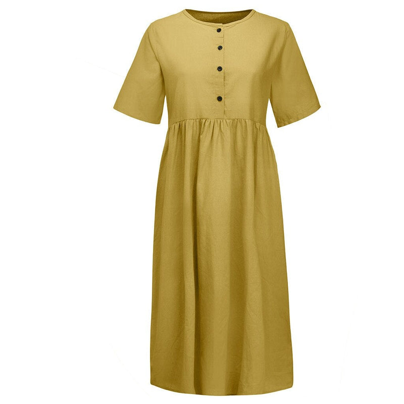 Warmes Knopfleiste für dich, Schickes Kleid für jeden Tag