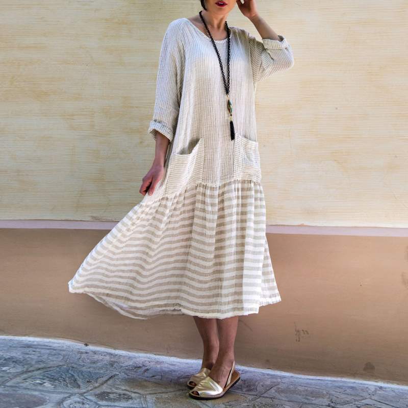 Schönes Eleonore Maxikleid mit schwingendem Rock für Damen