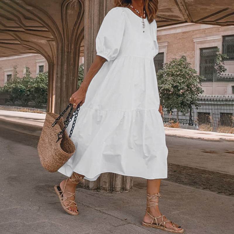Schönes Eleonore Maxikleid mit schwingendem Rock für Damen