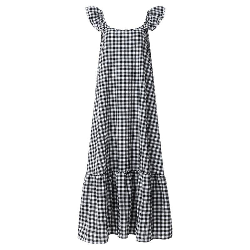Elegantes Maxikleid mit Rüschen für besondere Anlässe