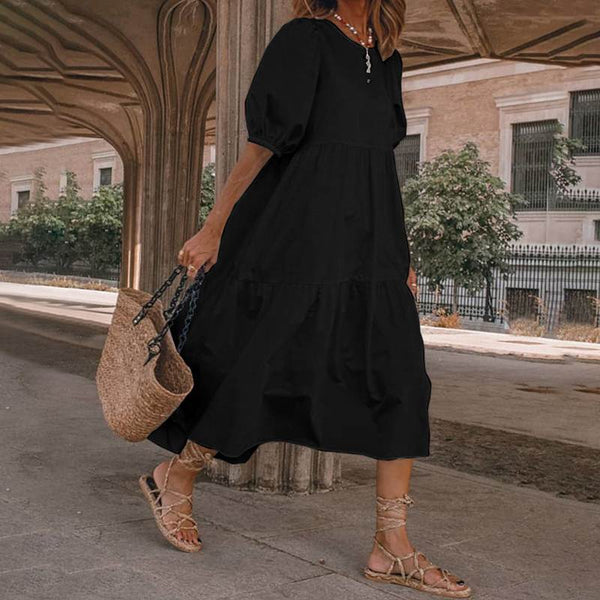 Schönes Eleonore Maxikleid mit schwingendem Rock für Damen