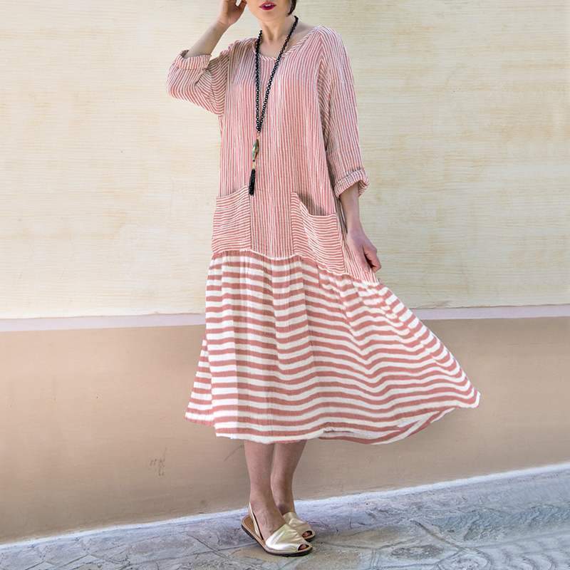 Schönes Eleonore Maxikleid mit schwingendem Rock für Damen