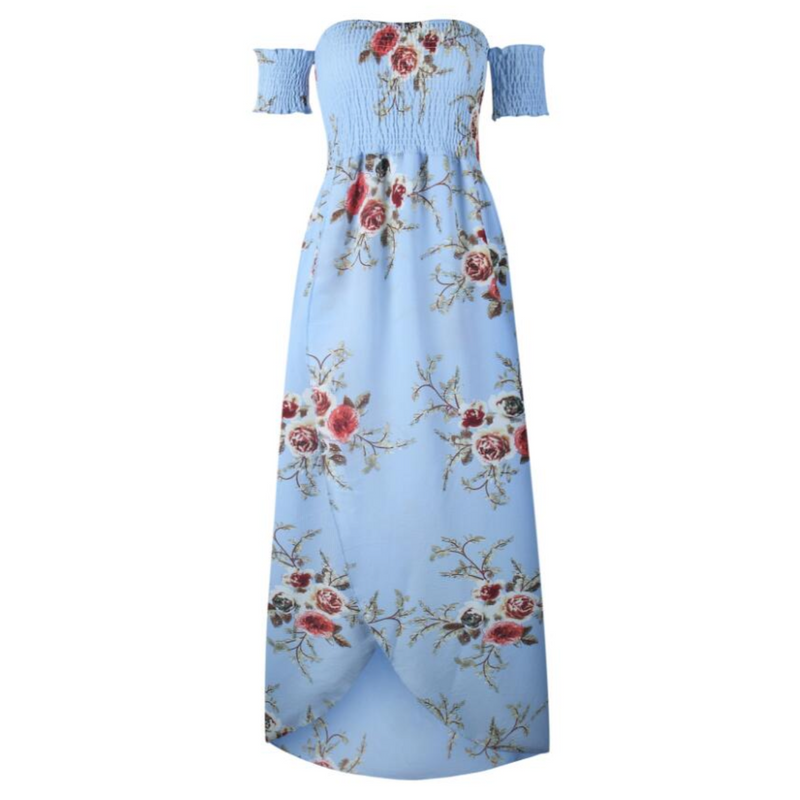 Elegantes Maxikleid mit Off-Shoulder-Design für Damen