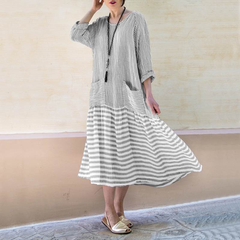 Schönes Eleonore Maxikleid mit schwingendem Rock für Damen